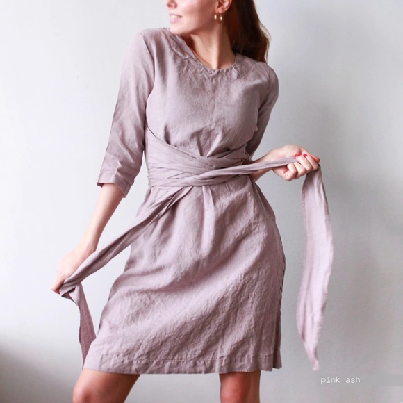 Handmade Linen Dress XS OCEAN NEW LenokLinen - Picture 6 of 6